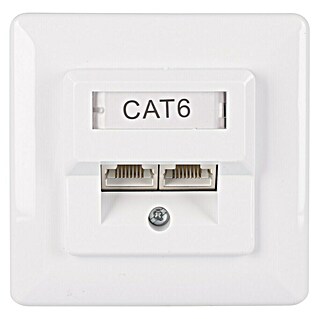 Q-Link Netwerkcontactdoos FTP - 2-voudig (2 x RJ45-aansluiting)