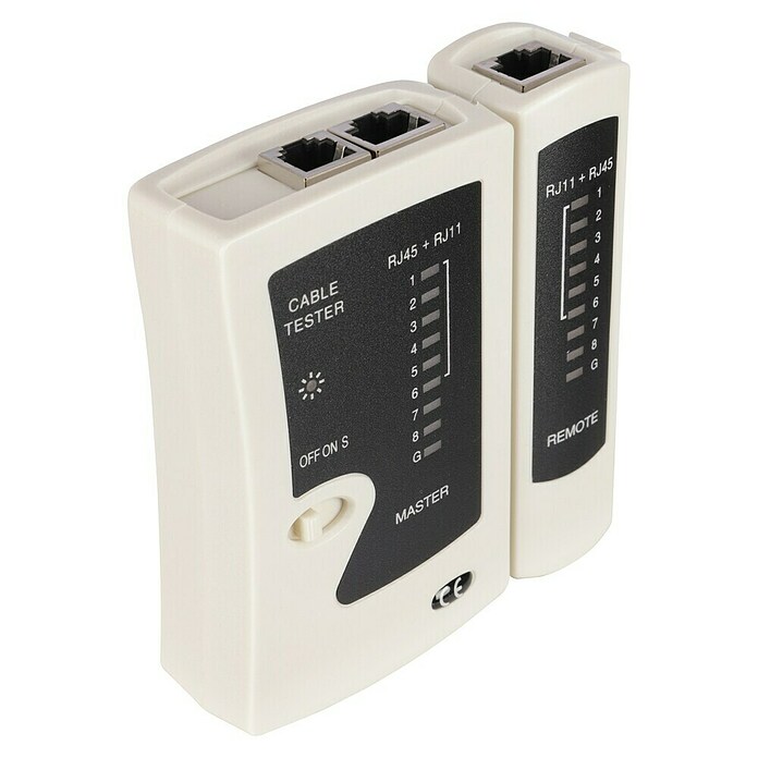 Q-Link Kabelverbindingstester UTp/FTP (RJ45 en RJ11 aansluitingen) | BAUHAUS