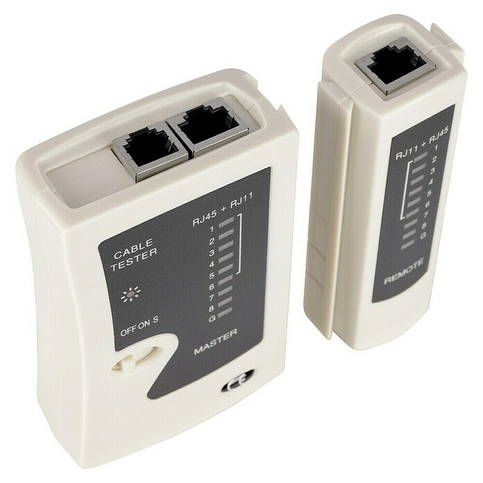Q-Link Kabelverbindingstester UTp/FTP (RJ45 en RJ11 aansluitingen) | BAUHAUS