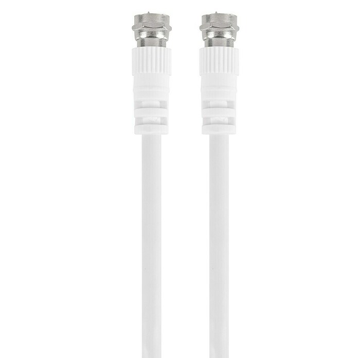 Q-Link Coaxkabel RG59 met F-connectoren (Wit, 2 m) | BAUHAUS