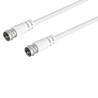 Q-Link Coaxkabel RG59 met F-connectoren (Wit, 5 m)