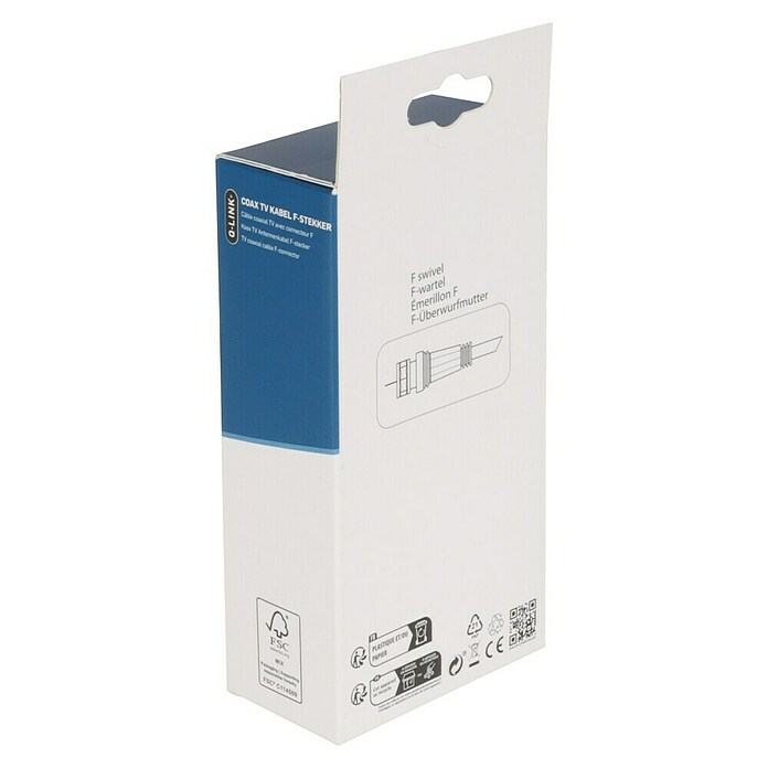 Q-Link Coaxkabel RG59 met F-connectoren (Wit, 5 m) | BAUHAUS