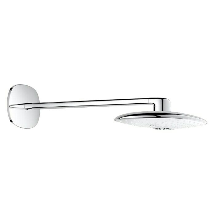 Grohe Kopfbrausen-Set Rainshower Duo 36022 x 36,1 cm, 39 l/min bei 3 bar, Moonwhite/Chrom Front View