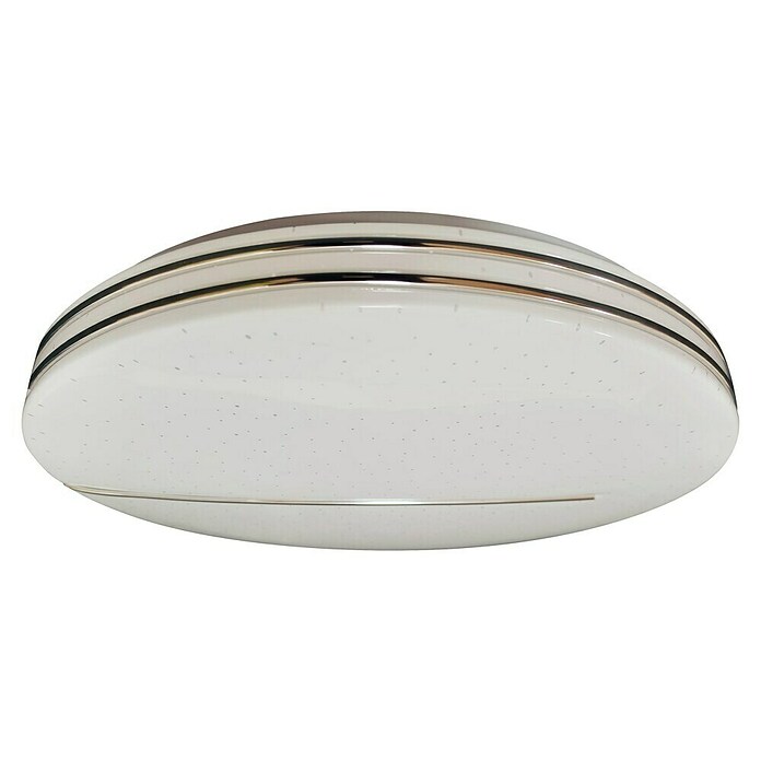 Ferotehna Okrugla stropna LED svjetiljka Narcisa  (24 W, Ø x V: 38 x 7 cm, Neutralno bijelo, Bijelo-srebrna) | BAUHAUS