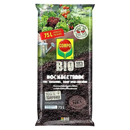 Compo  Bio-Hochbeeterde Für Tomaten, Obst & Gemüse