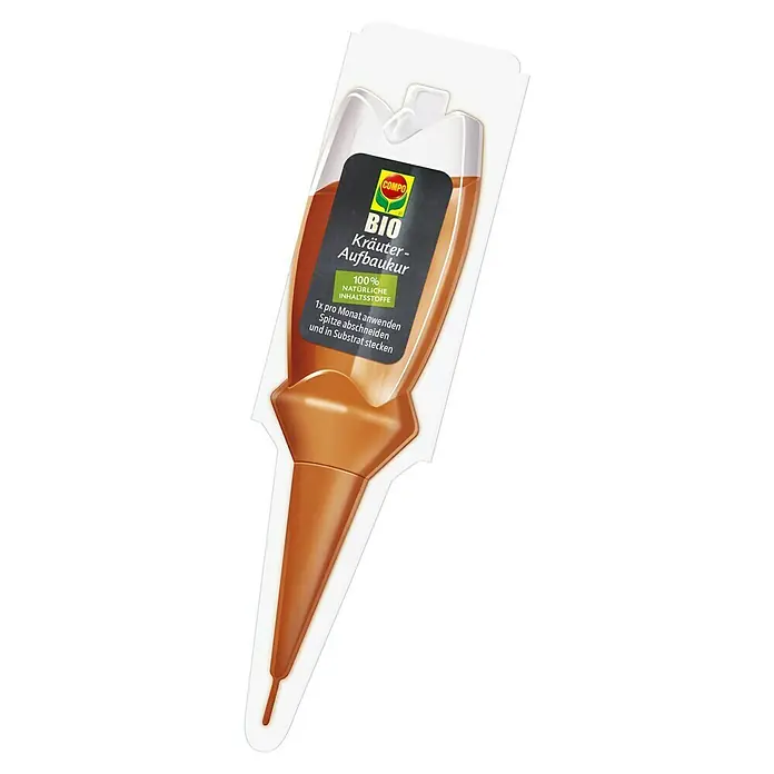 Compo Langzeitdünger Kräuter Aufbau-Kur - 30 ml - Kräuter-Aufbaukur von COMPO Bio für die optimale Nährstoffversorgung von Kräutern, mit natürlichen Inhaltsstoffen für gesundes Wachstum.