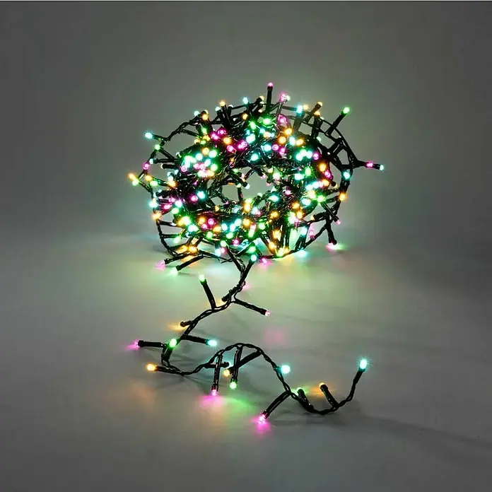 Konstsmide LED-Lichterkette - Außen, Lichtfarbe: Mehrfarbig - Kugel aus bunten LED-Lichterketten, die ein warmes und festliches Ambiente verbreitet. Perfekt für Weihnachten oder festliche Anlässe.