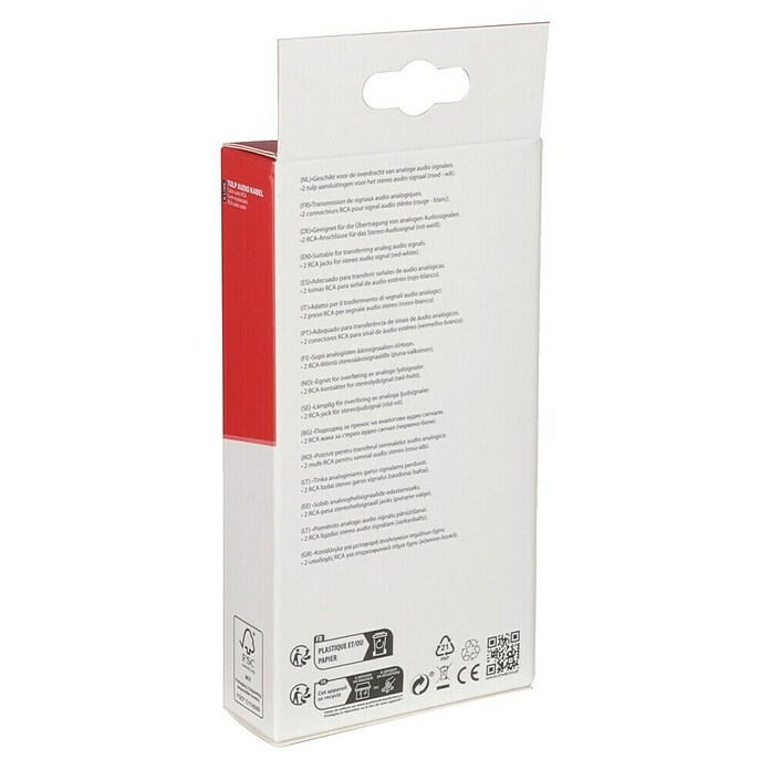 Q-Link Audiokabel RCA (4 x cinchstekker, 1,5 m, Zwart / Wit / Rood) | BAUHAUS