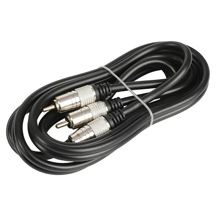 Q-Link Audiokabel RCA (4 x cinchstekker, 1,5 m, Zwart) | BAUHAUS