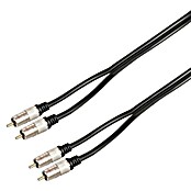 Q-Link Audiokabel RCA (4 x cinchstekker, 1,5 m, Zwart) | BAUHAUS