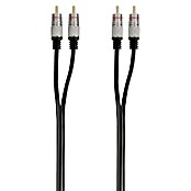Q-Link Audiokabel RCA (4 x cinchstekker, 1,5 m, Zwart) | BAUHAUS