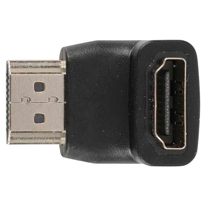 Q-Link HDMI-adapter Haaks (Zwart, 2 HDMI-aansluitingen) | BAUHAUS