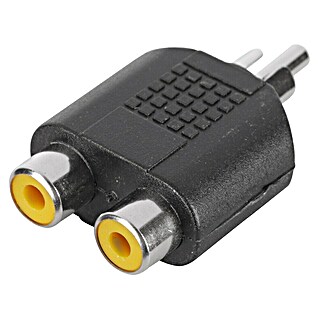Q-Link Audio-adapter Splitter (2 x cinchconnector, 1 x cinchstekker)
