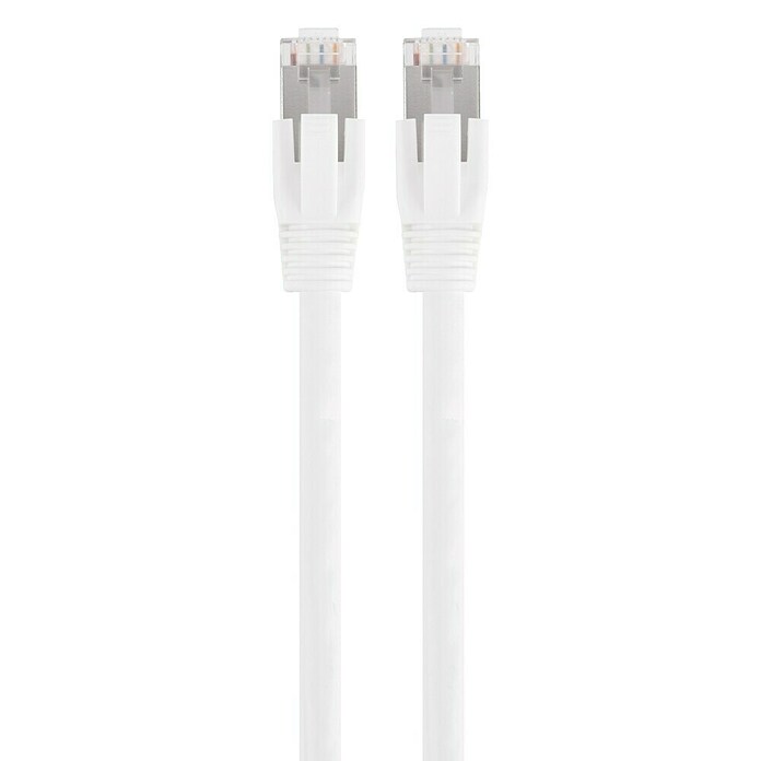 Q-Link Netwerkkabel CAT 7 en 2 x RJ45 (Wit, Tot 10 Gbit/s, 1,5 m) | BAUHAUS