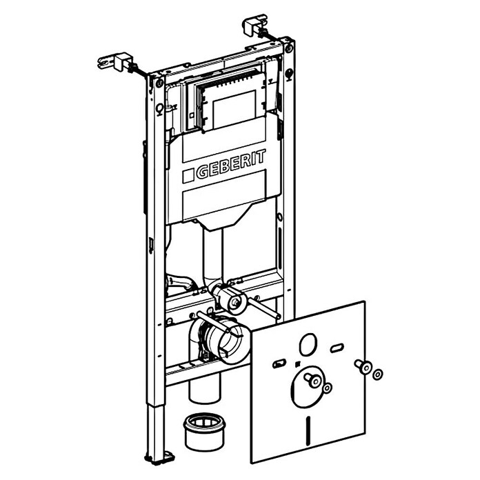 Geberit Duofix Inbouwreservoir UP320 Sigma (2 spoelstanden, l x b x h: 12 x 50 x 112 cm) | BAUHAUS
