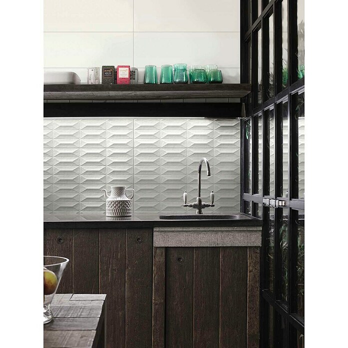 Marazzi Stenska ploščica Tempera Bianco  (90 x 30 cm, Bela, Mat) | Stenske ploščice | Ploščice | Izdelki | BAUHAUS