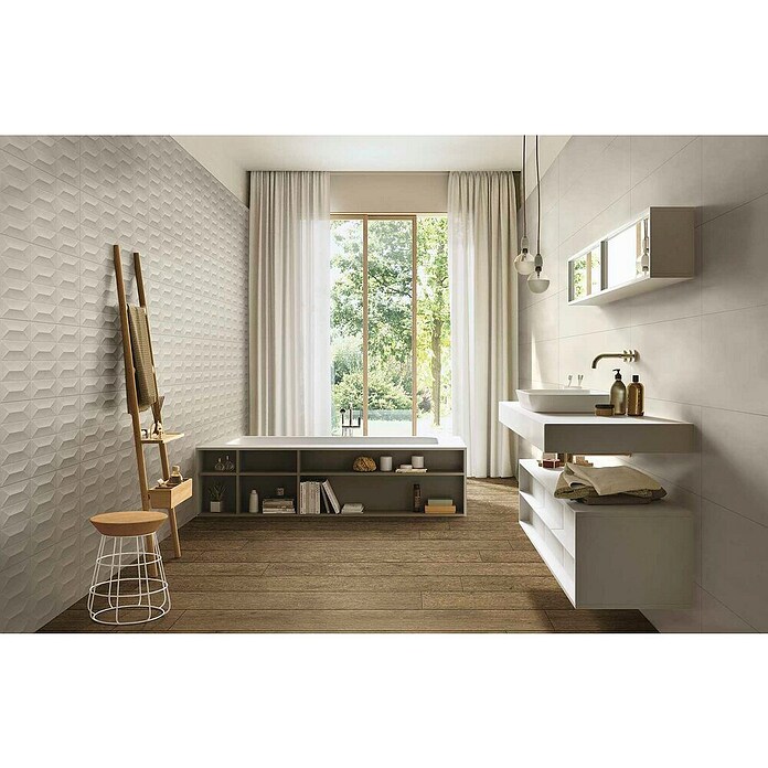 Marazzi Stenska ploščica Tempera Crema Structure  (90 x 30 cm, Mat) | Stenske ploščice | Ploščice | Izdelki | BAUHAUS