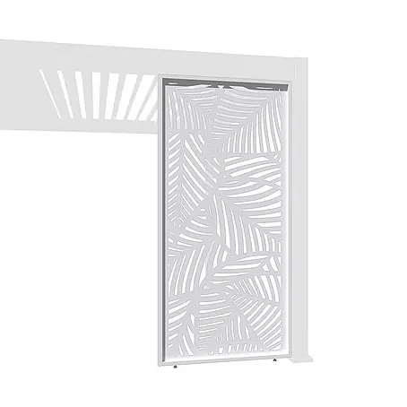 Weide  Pergola Seitenwandpaneel Weiß