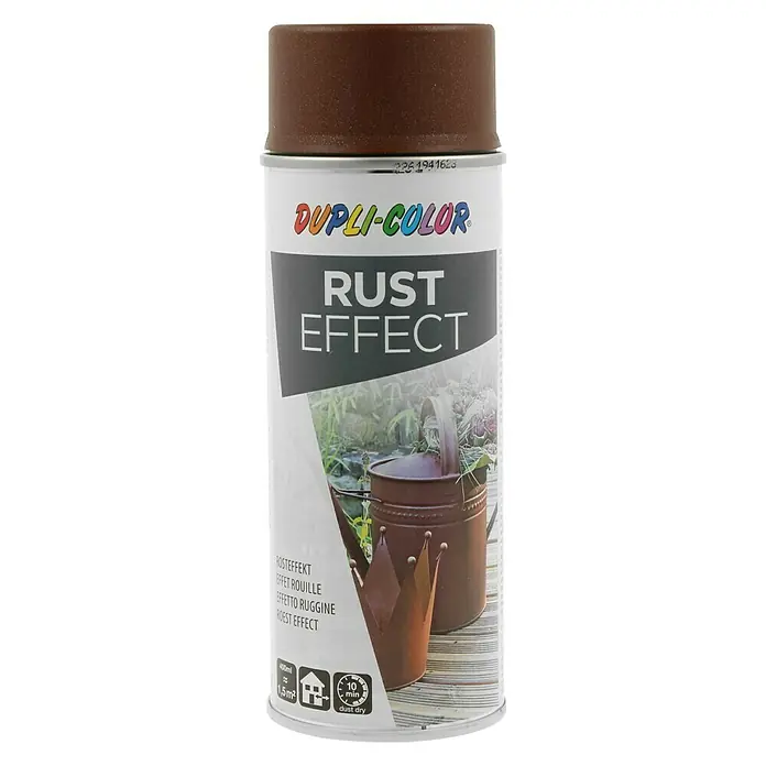 Dupli-Color Effect Spezial-Lackspray Rust Effect - Rostbraun, Matt, 400 ml - Dose Dupli-Color Rost Effekt Spray, ideal für rustikale Dekorationen und zum Erzielen eines Vintage-Looks auf verschiedenen Oberflächen.