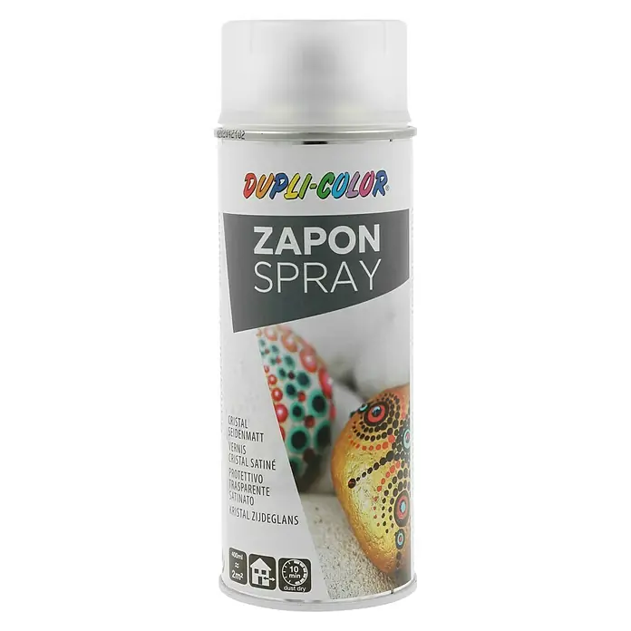 Dupli-Color Special Klarlack-Spray Zapon Spray Cristal - Transparent, Seidenmatt, 400 ml - Dupli-Color Zapon Spraydose mit einer Füllmenge von 400ml. Ideal zum Schutz und zur Veredelung von Oberflächen mit einem seidenmatten Finish.