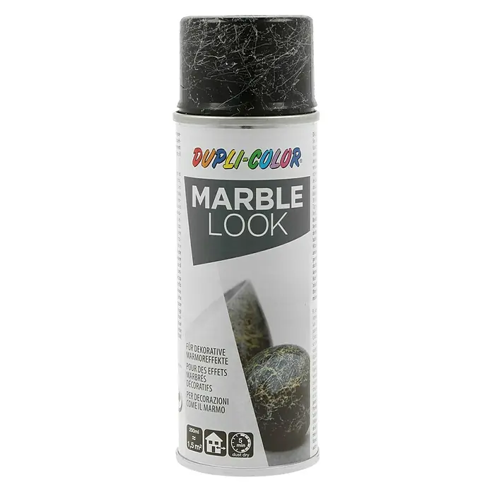 Dupli-Color Effect Pintura decorativa en spray - Plateado, Brillante, 200 ml - Bote de spray Dupli-Color Marble Look para efectos mármol decorativos, ideal para transformar superficies en aspecto mármol.