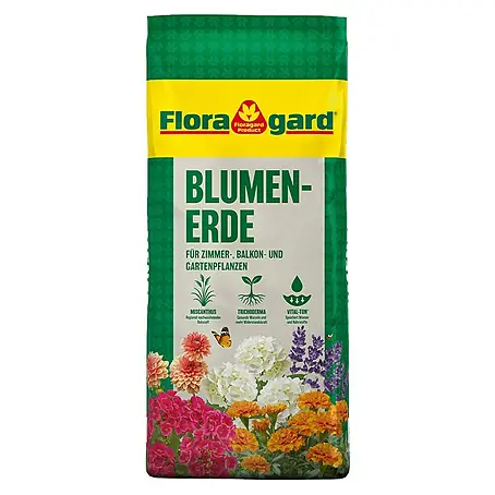 Floragard  Blumenerde für Zimmer-, Balkon- und Kübelpflanzen