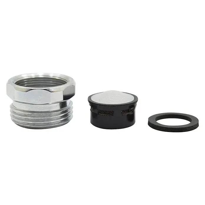 Adaptador para grifo macho - Rosca exterior: ¾″, Latón, Macho - Hembra - Kit de accesorios para grifo con adaptador, filtro y junta para instalaciones y reparaciones de fontanería.