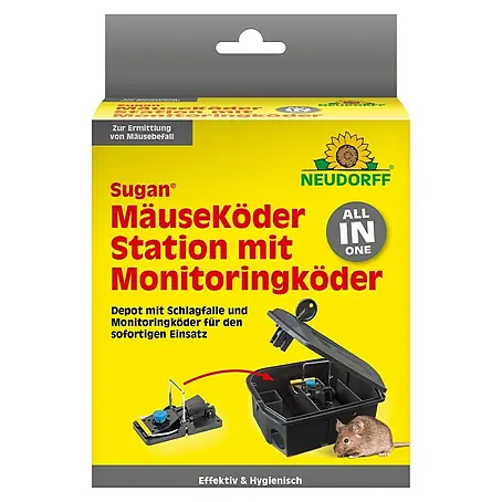 Neudorff Sugan Mausefalle Köderstation & Duftköder