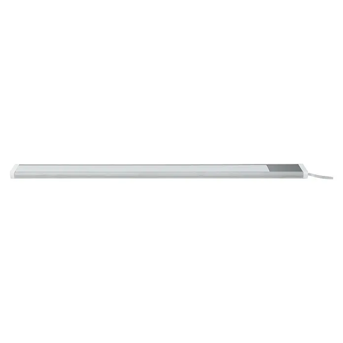 E2 elektro LED-Lichtleiste Fine - L x B x H: 60 x 5 x 1,3 cm, Lichtfarbe: Neutralweiß, 10 W, 220 V - 240 V - Weiße Sockelleiste für einen sauberen Übergang zwischen Wand und Boden, schlicht und modern gestaltet.