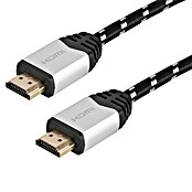 Q-Link HDMI-kabel (Zilver / Zwart, 18 Gbit/s, 3 m) | BAUHAUS