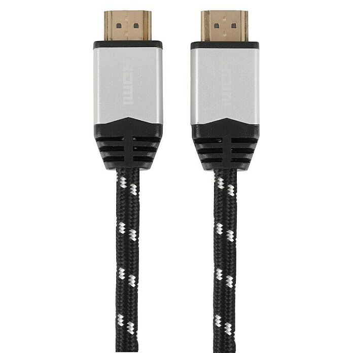 Q-Link HDMI-kabel (Zilver / Zwart, 18 Gbit/s, 3 m) | BAUHAUS