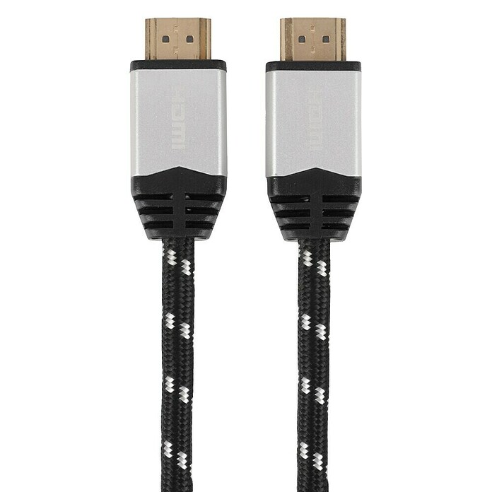 Q-Link HDMI-kabel (Zilver / Zwart, 18 Gbit/s, 5 m) | BAUHAUS