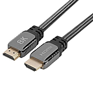 Q-Link HDMI-kabel 2.1 (Zwart, High Speed, 1 m)