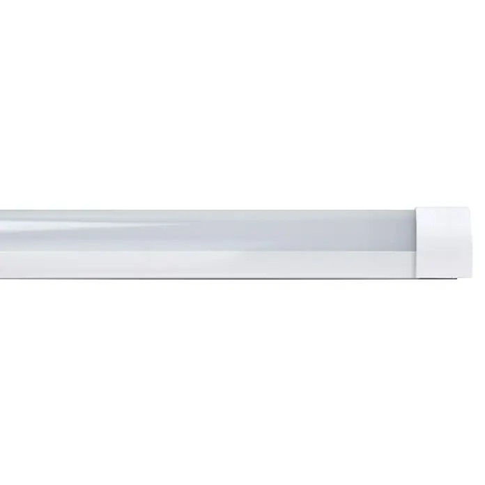 E2 elektro LED-Lichtleiste Systeme eme² - 12 W, L x B x H: 40 x 7,7 x 3,5 cm, Warmweiß - Nahaufnahme einer LED-Röhre, die für eine effiziente und langlebige Beleuchtung sorgt. Ideal für Gewerbe- und Wohnräume.