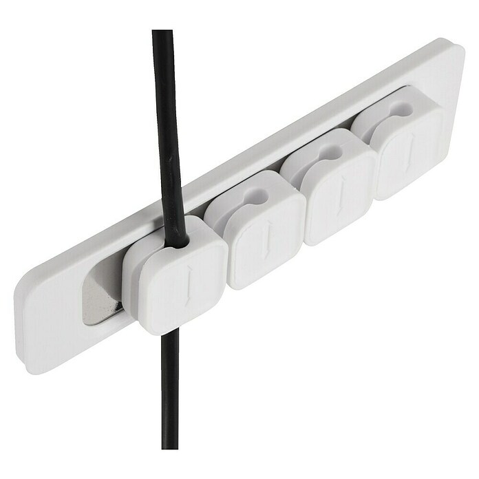Q-Link Kabelclips 4-voudig (Totaal aantal stuks: 4 st., Wit) | BAUHAUS
