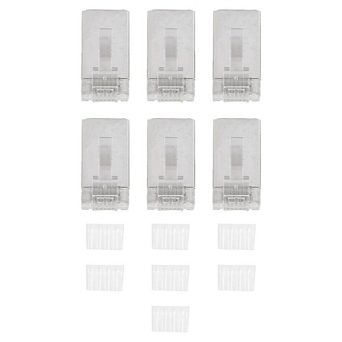 Q-Link Netwerkstekker (RJ45-stekker, Transparant, 6 st.) | BAUHAUS