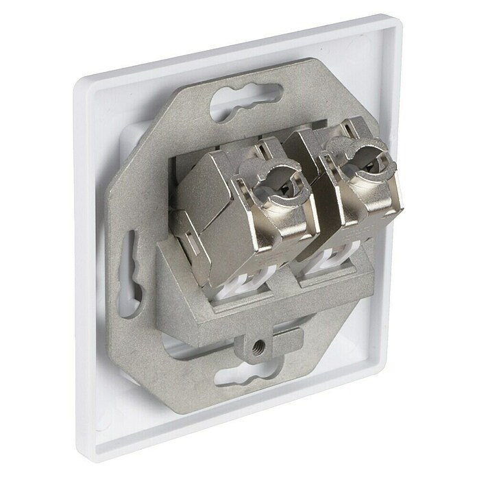 Q-Link Netwerkcontactdoos 2-voudig (CAT7, Inbouw) | BAUHAUS