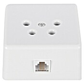Q-Link Telefooncontactdoos (Kunststof, Wit) | BAUHAUS