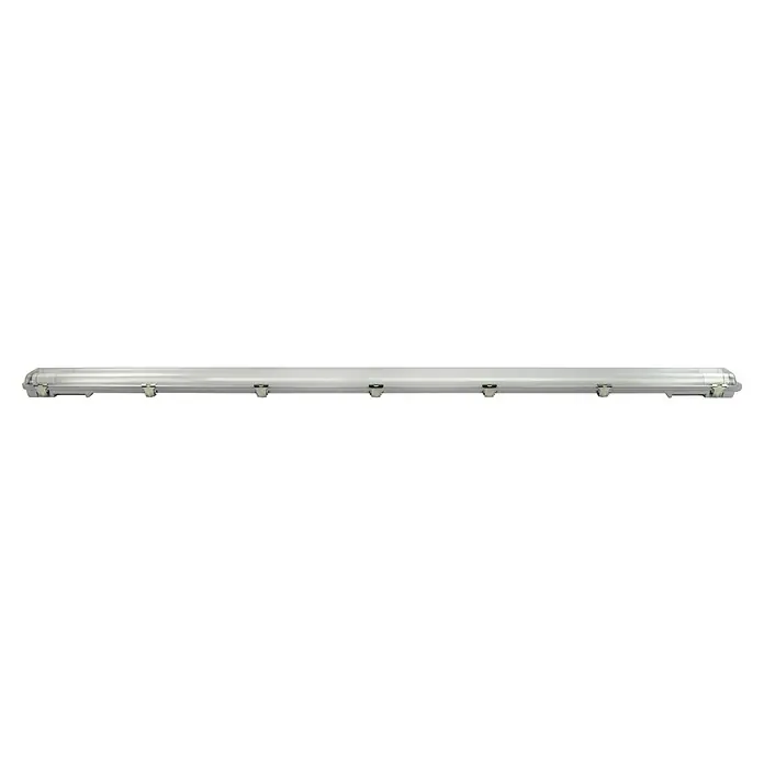 E2 elektro LED-Feuchtraumlichtleiste Classic Power - L x B x H: 158,3 x 8,8 x 5,2 cm, Lichtfarbe: Neutralweiß, 48 W, IP65 - Langer, silberfarbener Tankwagen mit stabilen Halterungen für sicheren Transport. Optimal für Flüssigkeiten.