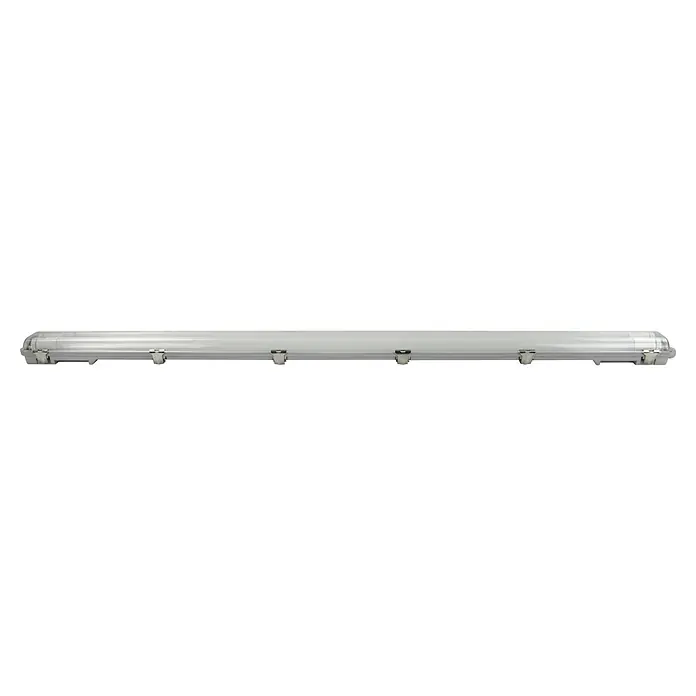 E2 elektro LED-Feuchtraumlichtleiste Classic Power - L x B x H: 128,3 x 8,8 x 5,2 cm, Lichtfarbe: Neutralweiß, 36 W, IP65 - Ein horizontal ausgerichteter, unauffälliger Rollvorhang, der sanftes Licht bietet und sich ideal für moderne Interieurs eignet.