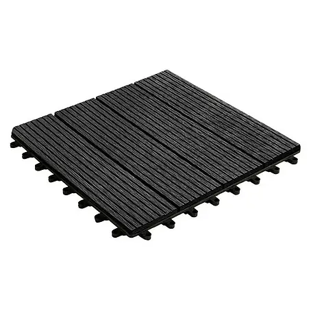 Floordirekt  Klickfliese WPC Royal 30 x 30 cm Anthrazit