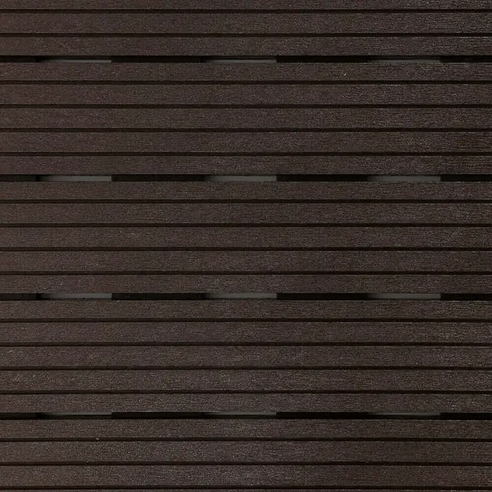 Floordirekt Klickfliese Claire 30 x 30 cm Braun 11er-Set - 30 x 30 x 1,5 cm, 11 Stk. - Dunkelbraune Terrassendielen aus Holzverbundstoff mit schmalen Zwischenräumen für eine moderne und pflegeleichte Außenfläche.