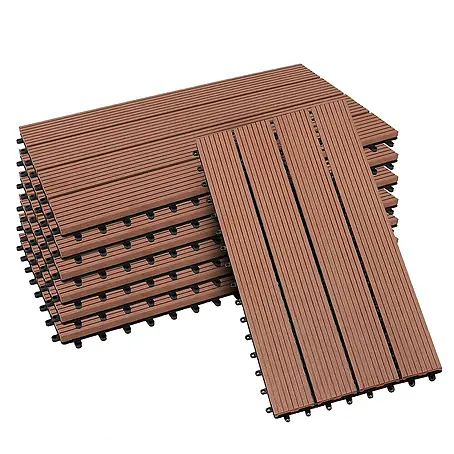 Floordirekt  Klickfliese WPC Royal 30 x 60 cm Hellbraun 6er-Set