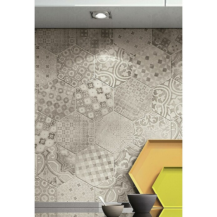 Marazzi Porculanska pločica Rewind Decoro Hexagon  (18,2 x 21 cm, Mat) | BAUHAUS