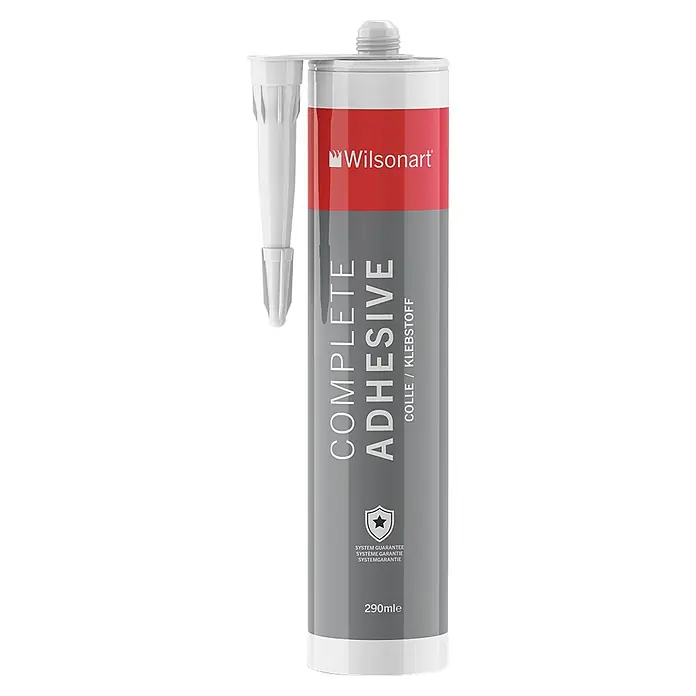 Klebstoff Wilsonart Adhesive Complete -  - Abbildung einer Kartusche Wilsonart Complete Adhesive, einem hochwertigen Bauklebstoff für diverse Anwendungen.