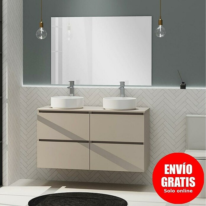 Artysan Conjunto de mueble de baño Harmony Top (Ancho: 120 cm, Visón, 3 pzs.) | BAUHAUS
