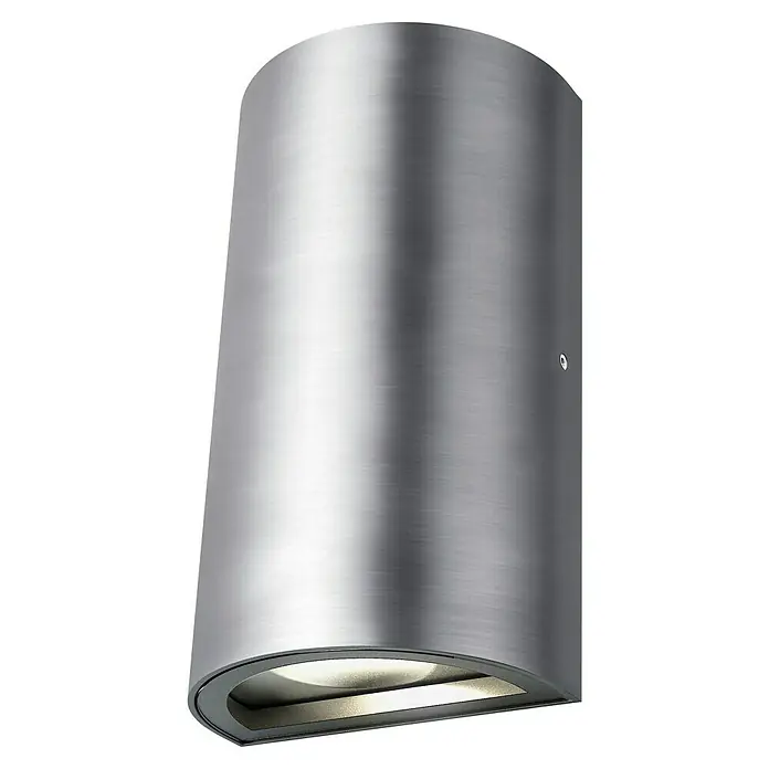 Ledvance Aplique exterior LED Endura UpDown - 11,5 W, 5,5 x 9 x 16 cm, Antracita, IP44 - Aplique de pared moderno de acero inoxidable cepillado con luz dirigida hacia abajo para una iluminación exterior elegante.