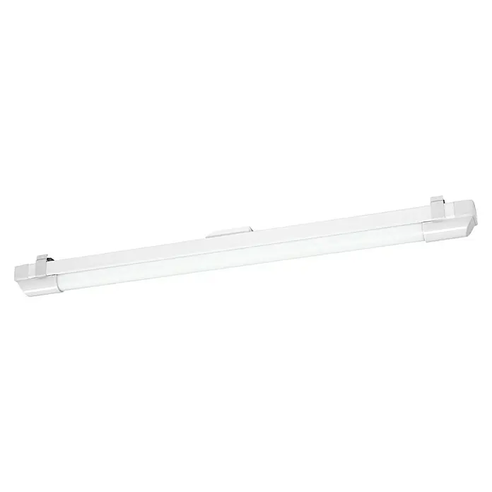 Osram LED-Lichtleiste Power Batten - L x B x H: 60 x 4,1 x 4,8 cm, Lichtfarbe: Kaltweiß, 12 W, 220 V - 240 V - Eine LED-Röhrenleuchte, die helles, effizientes Licht spendet, ideal für Büros, Garagen und Werkstätten. Ihre Installation ist einfach und unkompliziert.