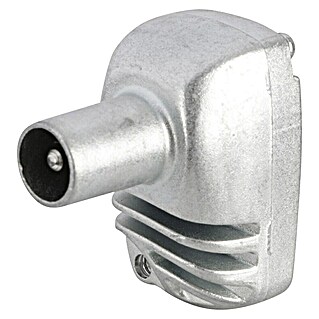 Q-Link Coax haakse connector, male (Metaal)