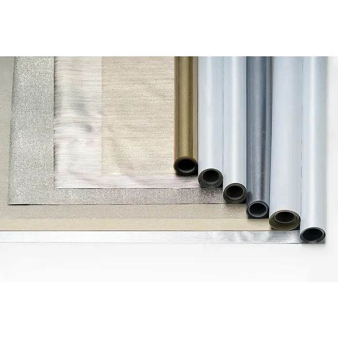 Tischdecke - Metall Optik Fiber Cuvee, 220 x 140 cm, Rechteckig - Auswahl an farbigen Vinylrollen und -folien in neutralen Tönen für Bastel- und Dekorationsprojekte.